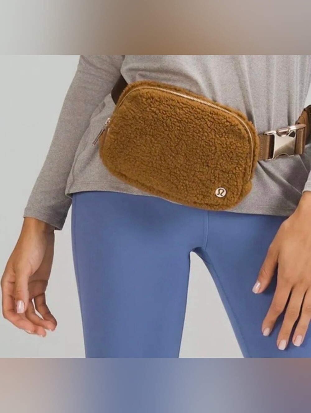 NWT Lululemon Fleece Everywhere Belt Bag *Fleece Teddy Bear Plush